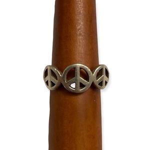 Silver Peace Ring